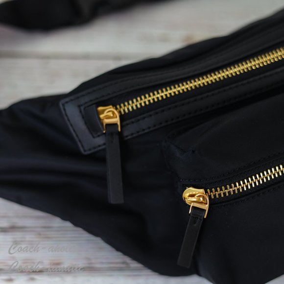 NWT Tory Burch 82508 Nylon Belt Bag Fanny Pack Crossbody in Black - Picture 4 of 9
